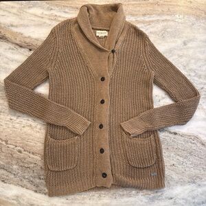 Ralph Lauren Denim & Supply Linen Knit Cardigan Sweater Brown Women’s Medium